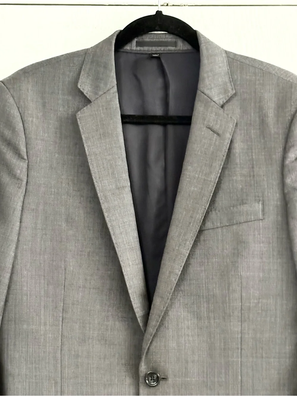 J. Crew Ludlow Men's Gray Two-Button Wool Sport Blazer Size 38R
